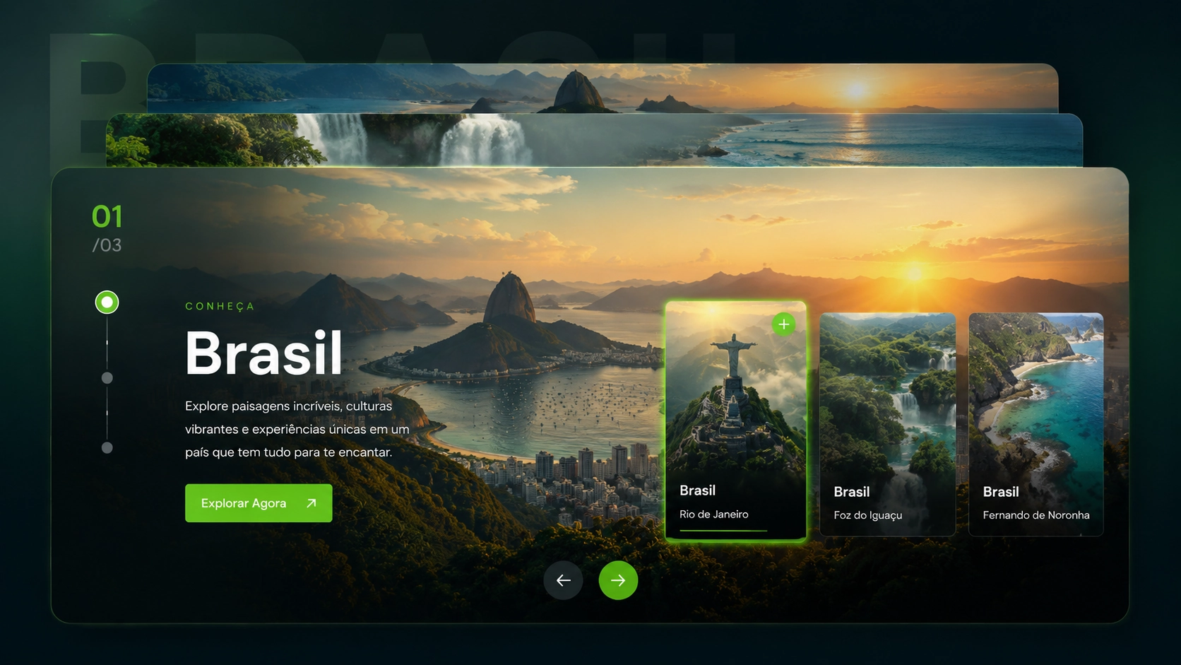 Slider avançado do Elementor com carrossel de cartões