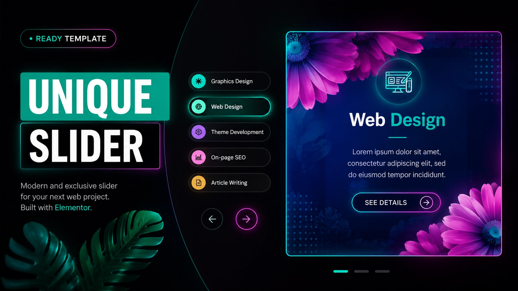 Slider exclusivo do Elementor